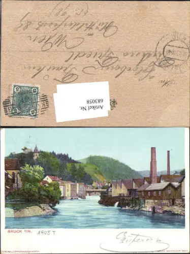683058 Bruck an der Mur Partie 1905 pub Senefelder