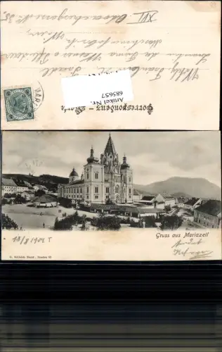 685657 Gruss aus Mariazell Maria Zell 1904 pub O. Schleich 82