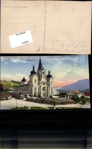 685671 Mariazell Maria Zell Kirche Hauptplatz Abt Otker Denkmal pub Ledermann 17707