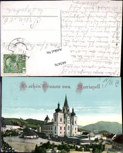 685676 An schön Gruass von Mariazell Maria Zell gel.n. Prein Payerbach