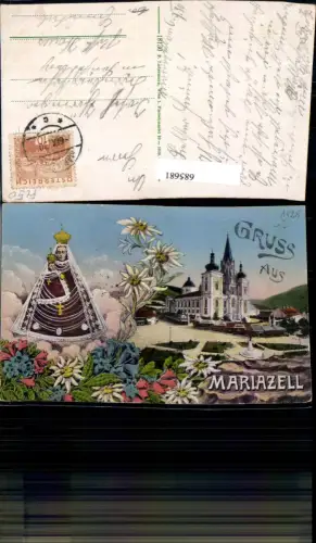 685681 Gruss aus Mariazell Maria Zell Gnadenmutter gel. Haus im Ennstal