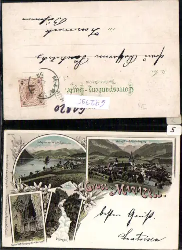 692395 tolle Lithographie Maria Zell Mariazell Erlaufsee Lassingfall pub Regel e Krug 670