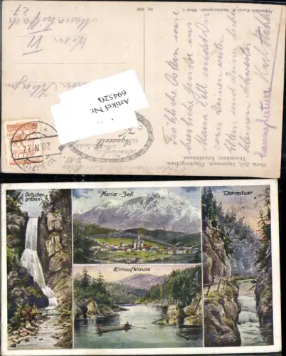 694520 Mariazell Maria Zell Tormäuer Ötschergräben Erlaufklause