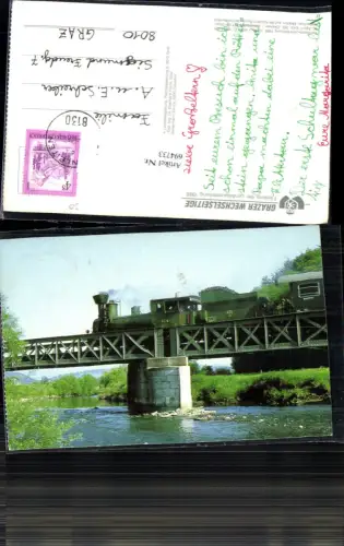 694733 Krottendorf Kainach Brücke Lokomotive 671