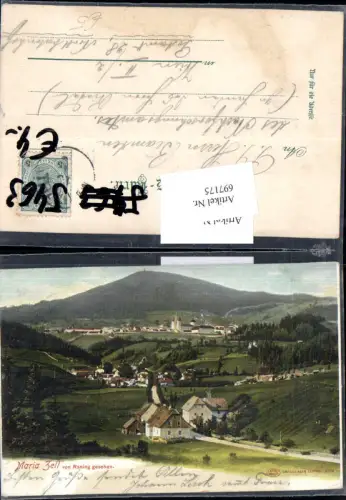 697175 Mariazell Maria Zell Rasing Lithographie pub Louis Glaser