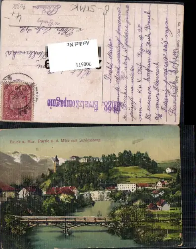 700571 Bruck an der Mur Mürz pub S. Frank 727/1 Feldpost III/28. Ersatzkompagnie