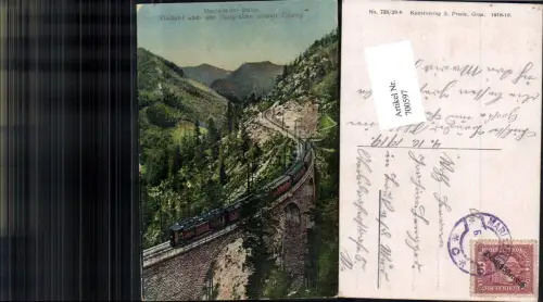 700597 Mariazellerbahn Viadukt b. Saugraben Gösing Wienerbruck Annaberg Mariazell Maria Zell