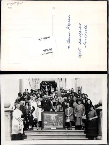 700636 Foto-AK Wallfahrt Anna Karzer 1935 Mariazell Maria Zell Priester Pfarrer