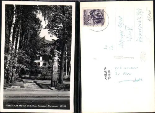 701858 Krieglach Alpl Peter Rosegger Sterbehaus
