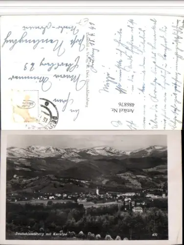 486876,Deutschlandsberg Totale m. Koralpe Bergkulisse