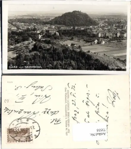 73535,Graz vom Rainerkogel aus 1932