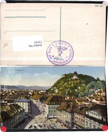 73553,Graz Partie am Hauptplatz 1930