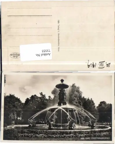 73555,Graz Stadtpark Brunnen Stadtparkbrunnen