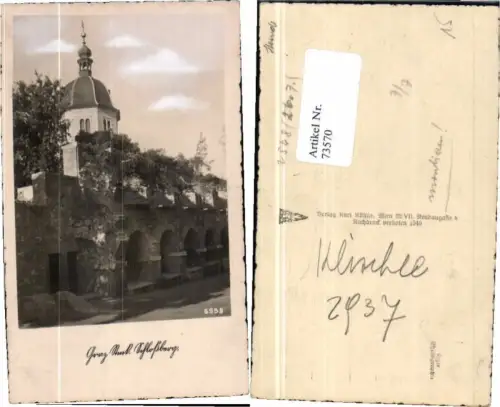 73570,Fotokarte Graz Schlossberg Partie 1937