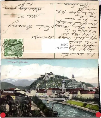 73588,Graz gegen Norden m. Kai Mur 1910