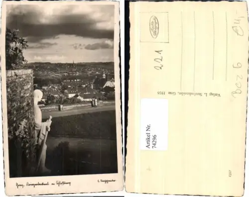 74296,Graz Kriegerdenkmal am Schlossberg Leute 1935