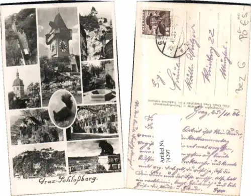 74297,Graz Schlossberg Uhrturm 6. Bezirk