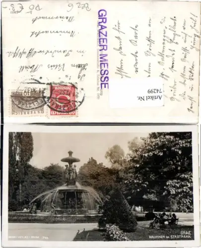 74299,Graz Brunnen im Stadtpark Erika Nr. 710