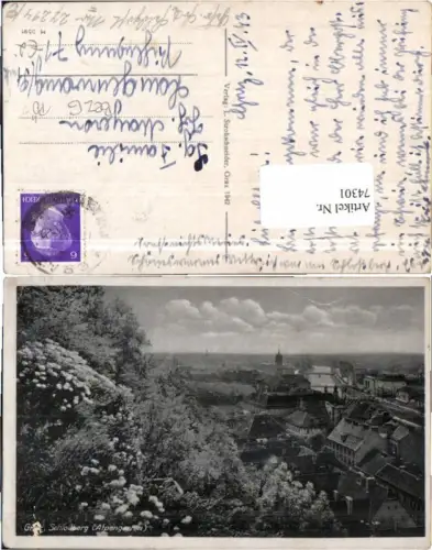 74301,Graz Schlossberg Alpengarten 1942