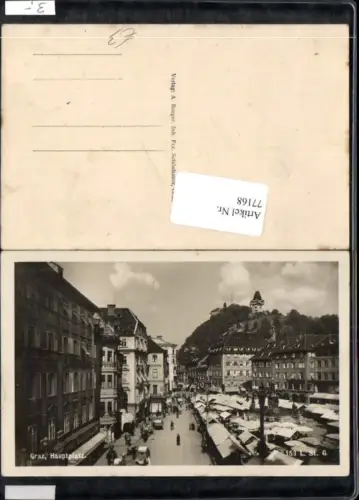 77168,Graz Hauptplatz Straßenansicht