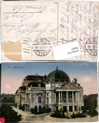 78907,Graz Opernhaus Partie 1916