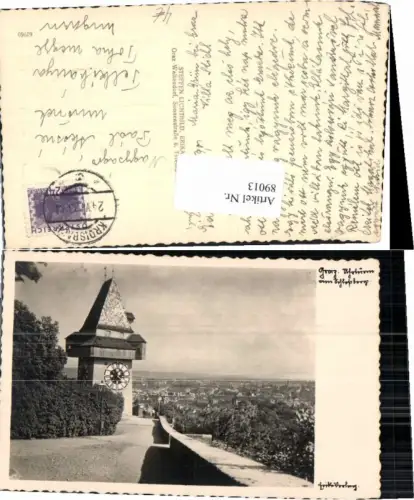 89013,Graz Uhrturm Schlossberg Kroisbach Stempel