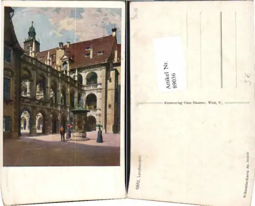 89036,Graz Landhaushof Landhaus Künstlerkarte 7012-22
