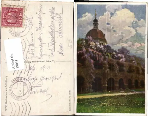 89041,Graz Kasemetten Schlossberg Künstlerkarte 7012-7