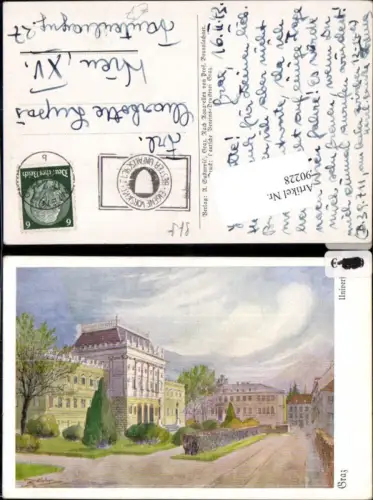90228,Künstlerkarte Prof. Brunnlechner Graz Universität