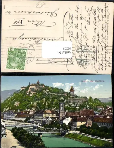90259,Graz Stadt Mur Schloßberg Schlossberg