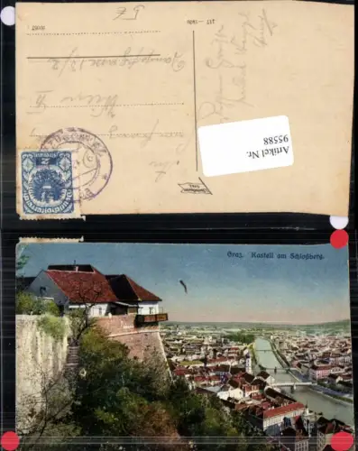 95588,Graz Kastell am Schlossberg 1920