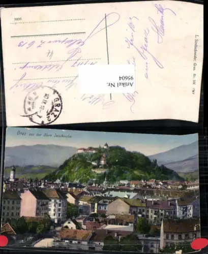 95604,Graz v.d. Herz Jesukirche 1914