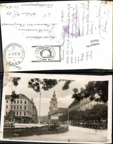 95610,Graz Partie am Hotel Oldtimer 1943