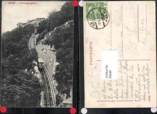 95649,Graz Schlossbergbahn Bergbahn Aufzug
