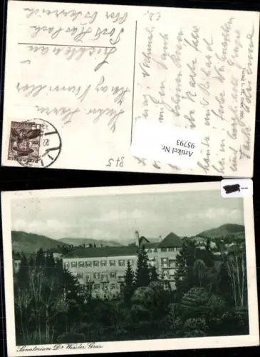 95793,Graz Sanatorium Dr Wiesler Detailansicht