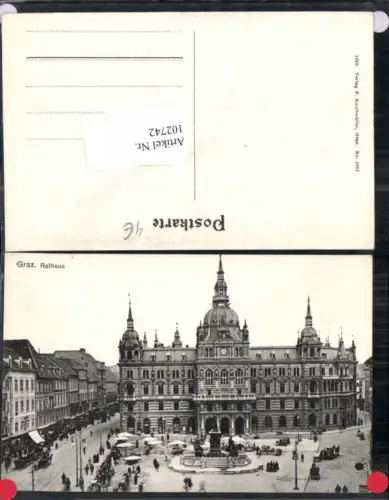 102742,Graz Rathaus m. Markt