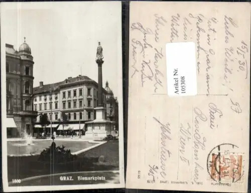 105308,Graz Bismarckplatz 1929