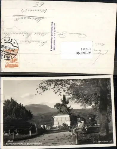 105311,Graz Hakerdenkmal Schlossberg 1929
