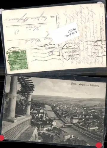105317,Graz Pergola am Schlossberg 1915