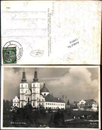 110916,Graz Maria Trost Mariatrost Kirche 1938