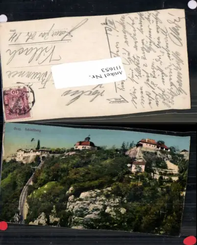 111653,Graz Schlossberg Schlossbergbahn 1917