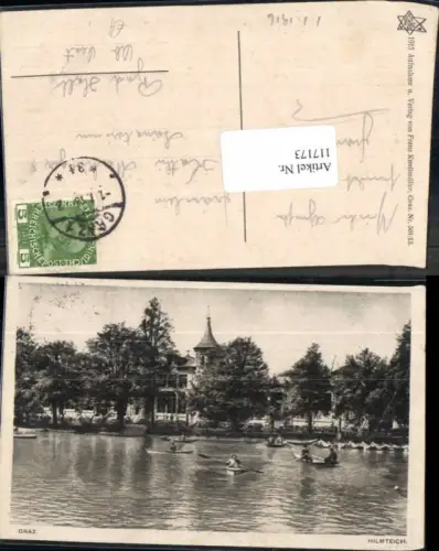 117173,Graz Stadt Hilm Hilmteich Boote