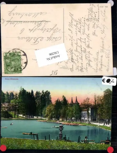 136206,Graz Hilmteich Geidorf 1915