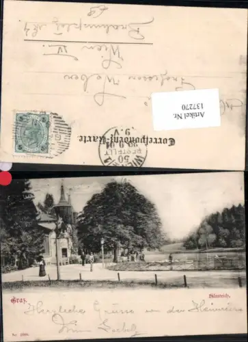 137270,Graz Seltene Partie am Hilmteich Geidorf 1900