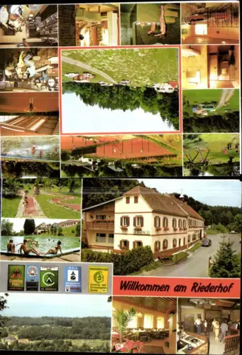 157990,Graz Mantscha Riederhof Mehrbild Ak Reklame klappbar Fam. Holzmeister