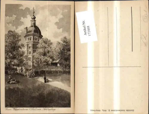 172468,Graz Glockenturm Lisl am Schlossberg Künstlerkarte