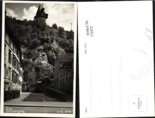 172472,Graz Schlossbergsteig Schlossberg Uhrturm