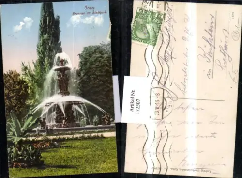 172507,Graz Brunnen im Stadtpark