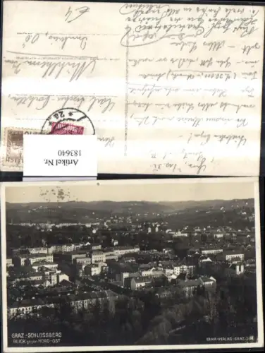 183640,Graz Schlossberg Blick geg. Nord Ost Foto Ak