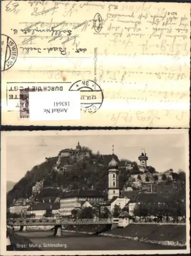 183641,Graz Mur u. Schlossberg